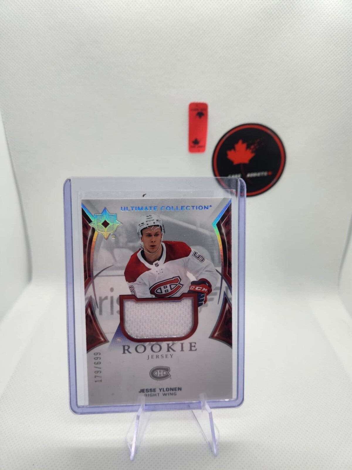 2021-22 Ultimate Collection Rookies Jersey Jesse Ylonen /699 Montreal Canadiens