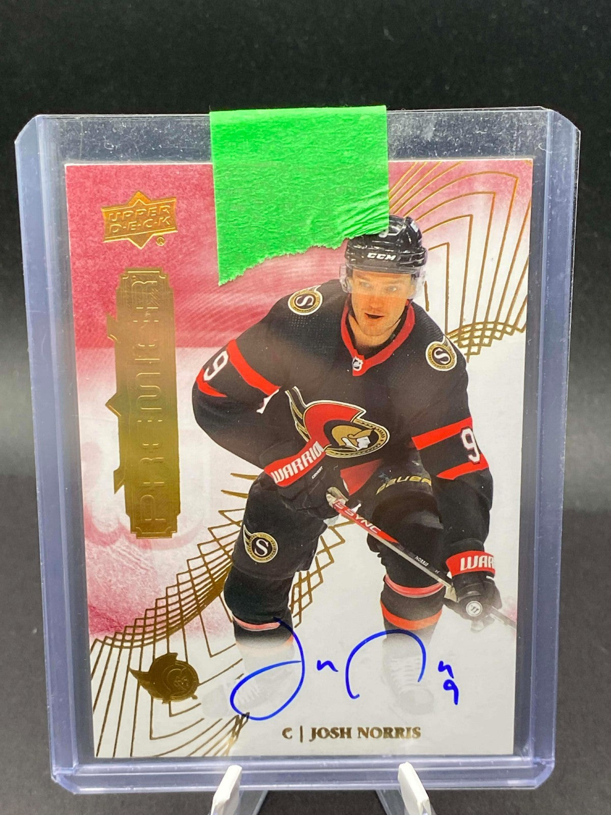 2023-24 Upper Deck Premier Josh Norris Auto #20 2022-23 Base Update