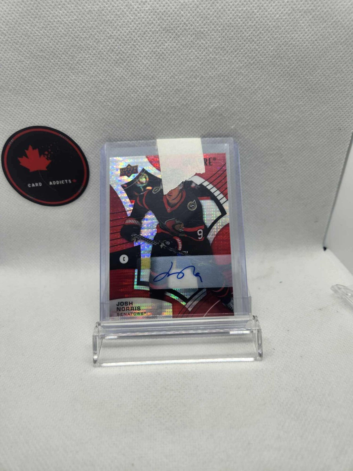 2022-23 Upper Deck Allure Red Rainbow Auto Josh Norris #55 Auto