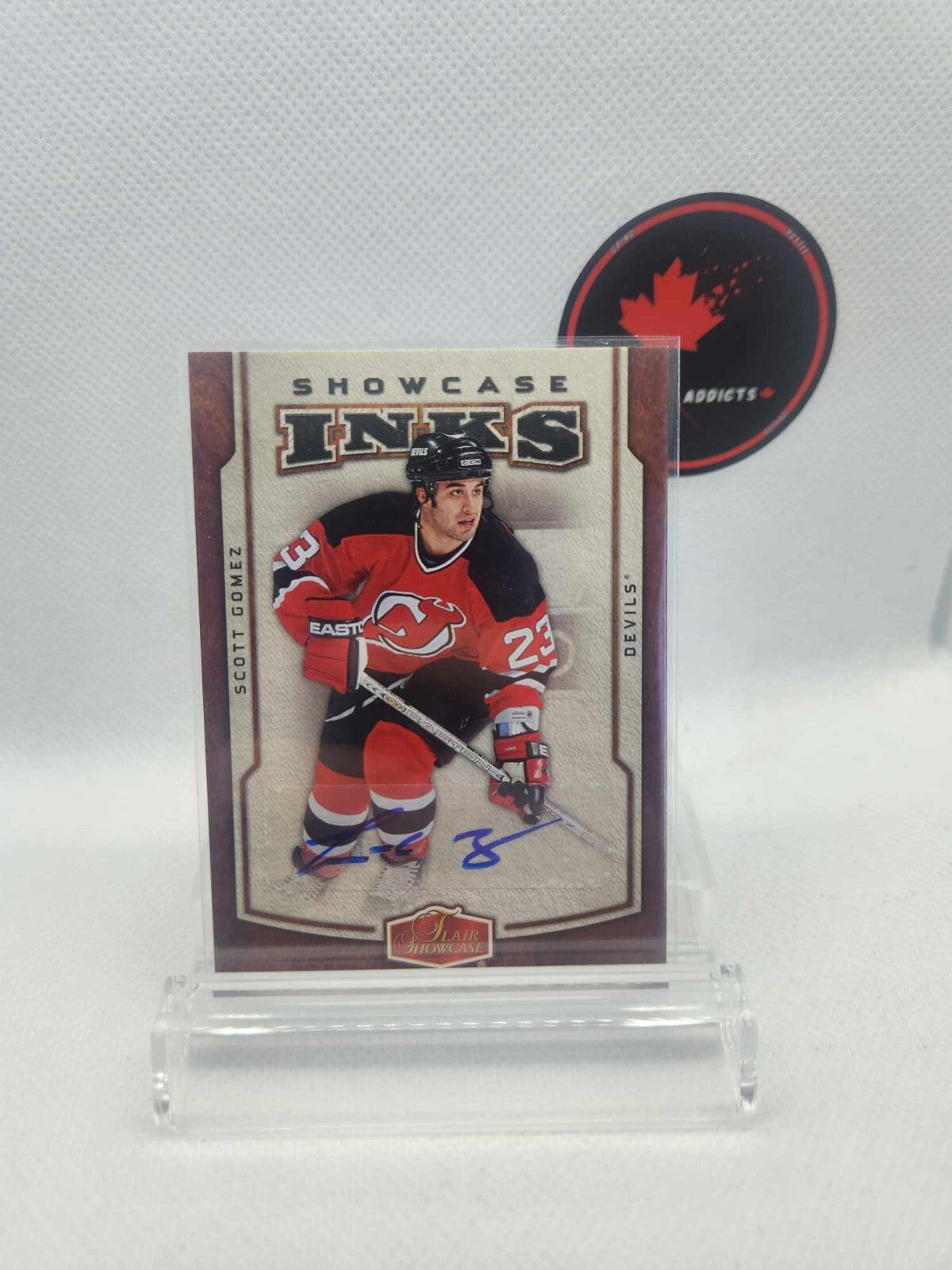 2006/07 FLEER SCOTT GOMEZ FLAIR SHOWCASE INKS AUTOGRAPH CARD #I-SG