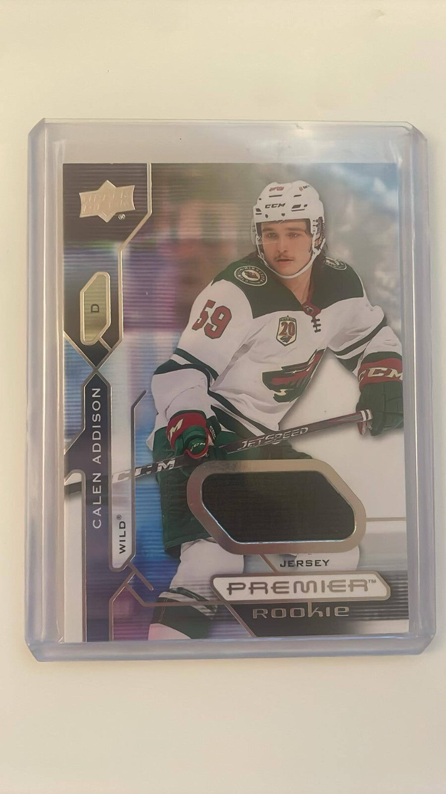 21/22 UPPER DECK PREMIER ROOKIES JERSEY Calen Addison #132
