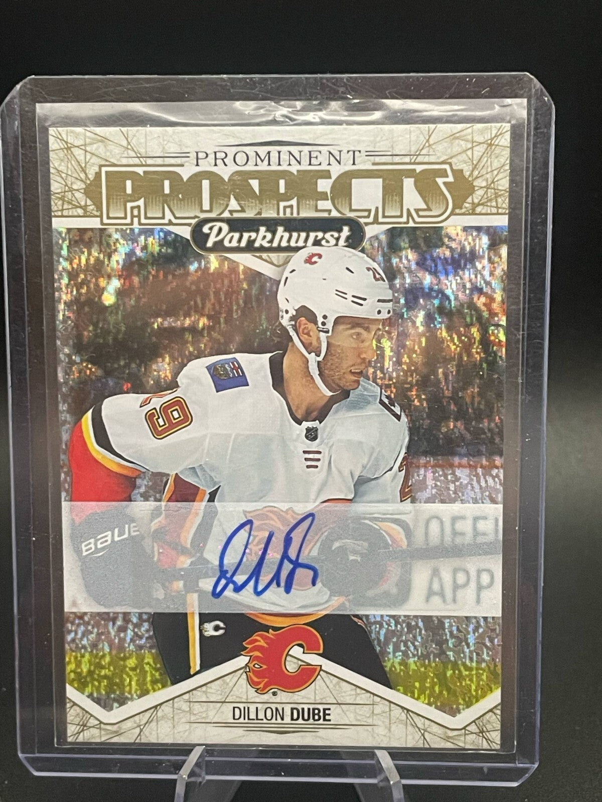 2018-19 UD Parkhurst Prominent Prospects Gold Autographs Auto #PP-13 Dillon Dube