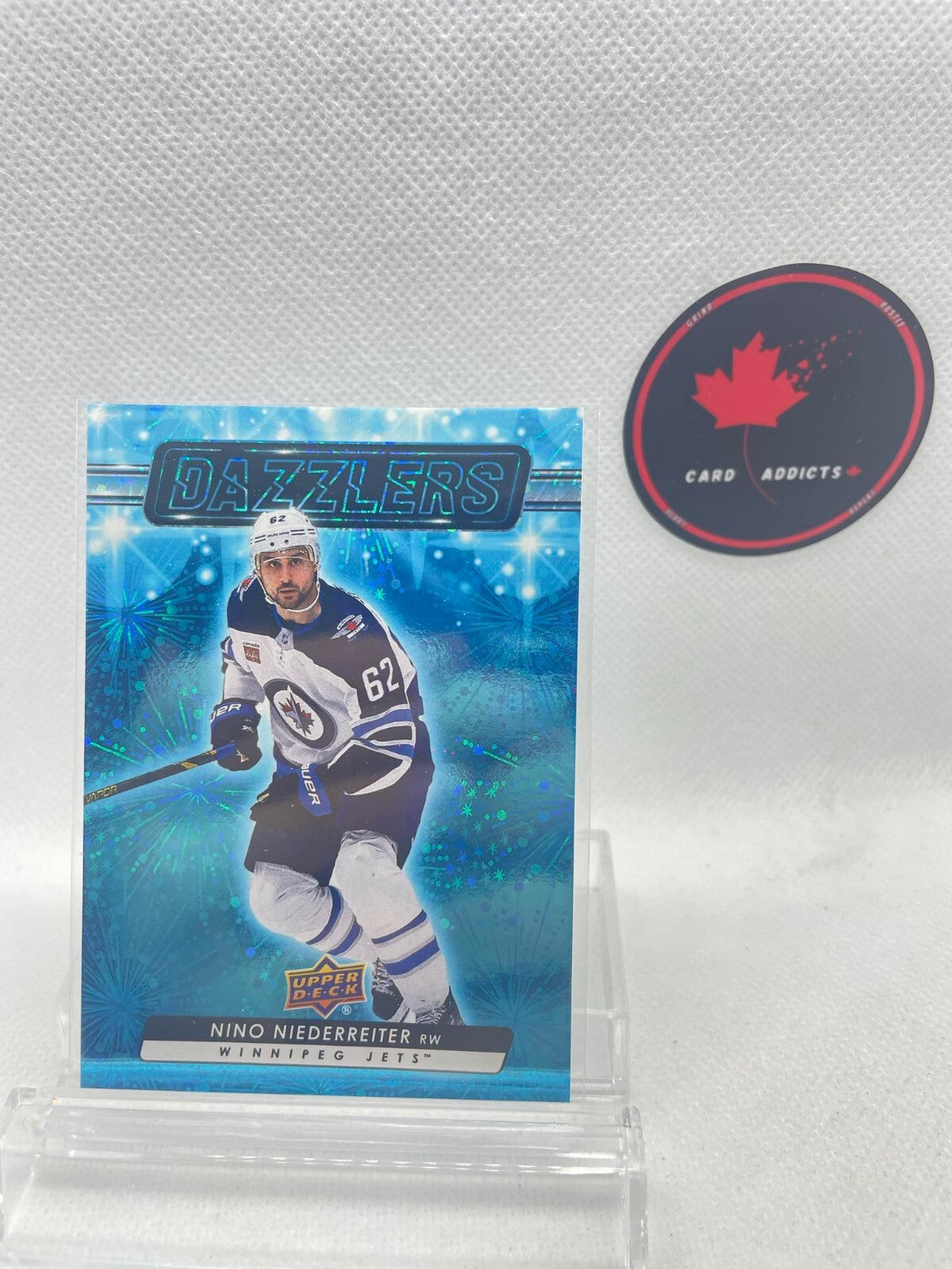 2023-24 Upper Deck Series 1 Nino Niederreiter Dazzlers Blue #DZ-9 Winnipeg Jets
