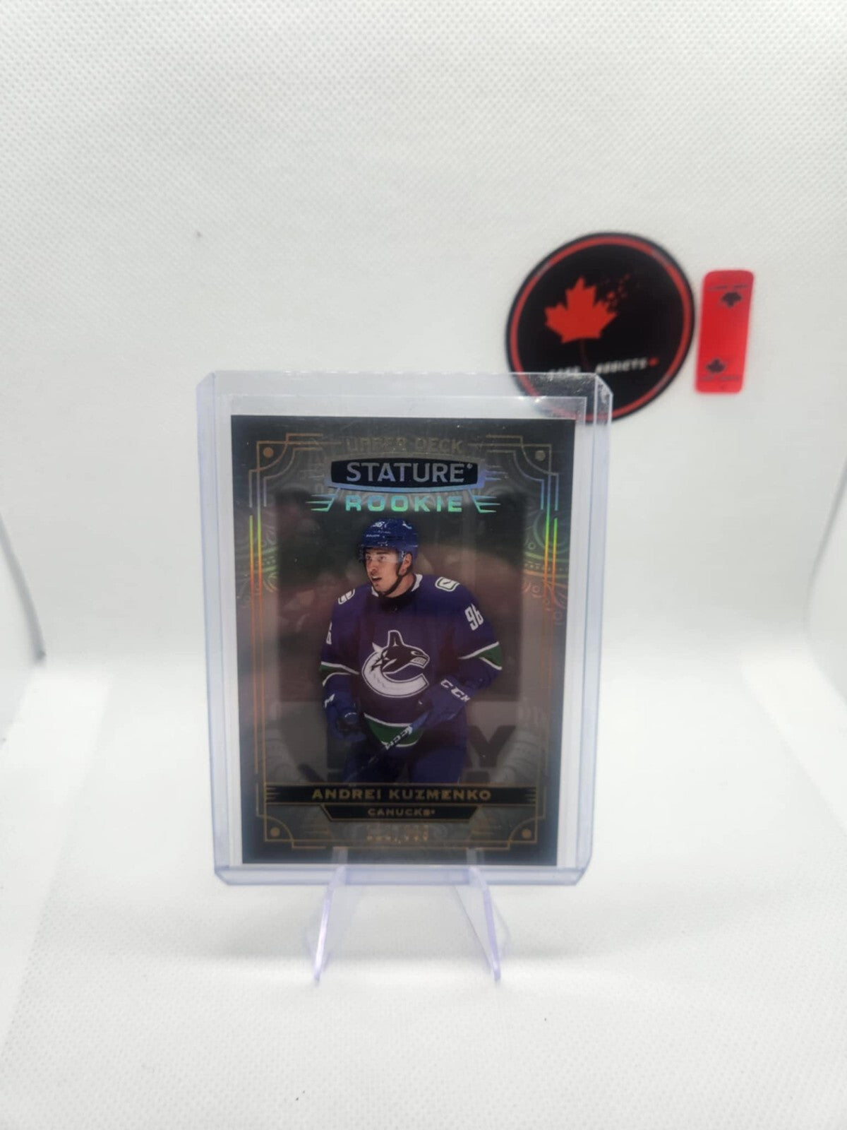 2022-23 Upper Deck Stature #186 Andrei Kuzmenko Rookie /399 Vancouver Canucks
