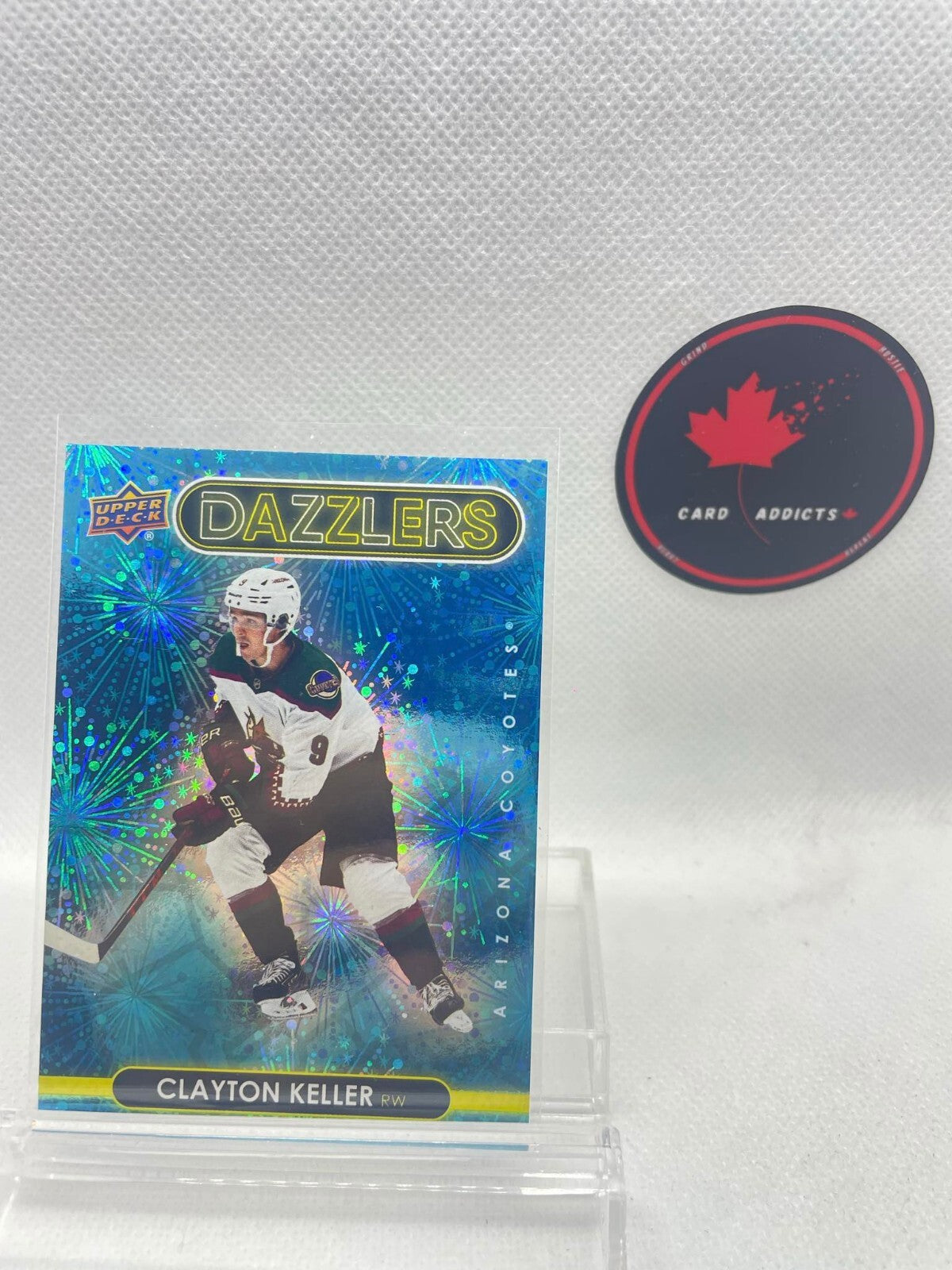 Clayton Keller 2021-22 Upper Deck Dazzlers Blue