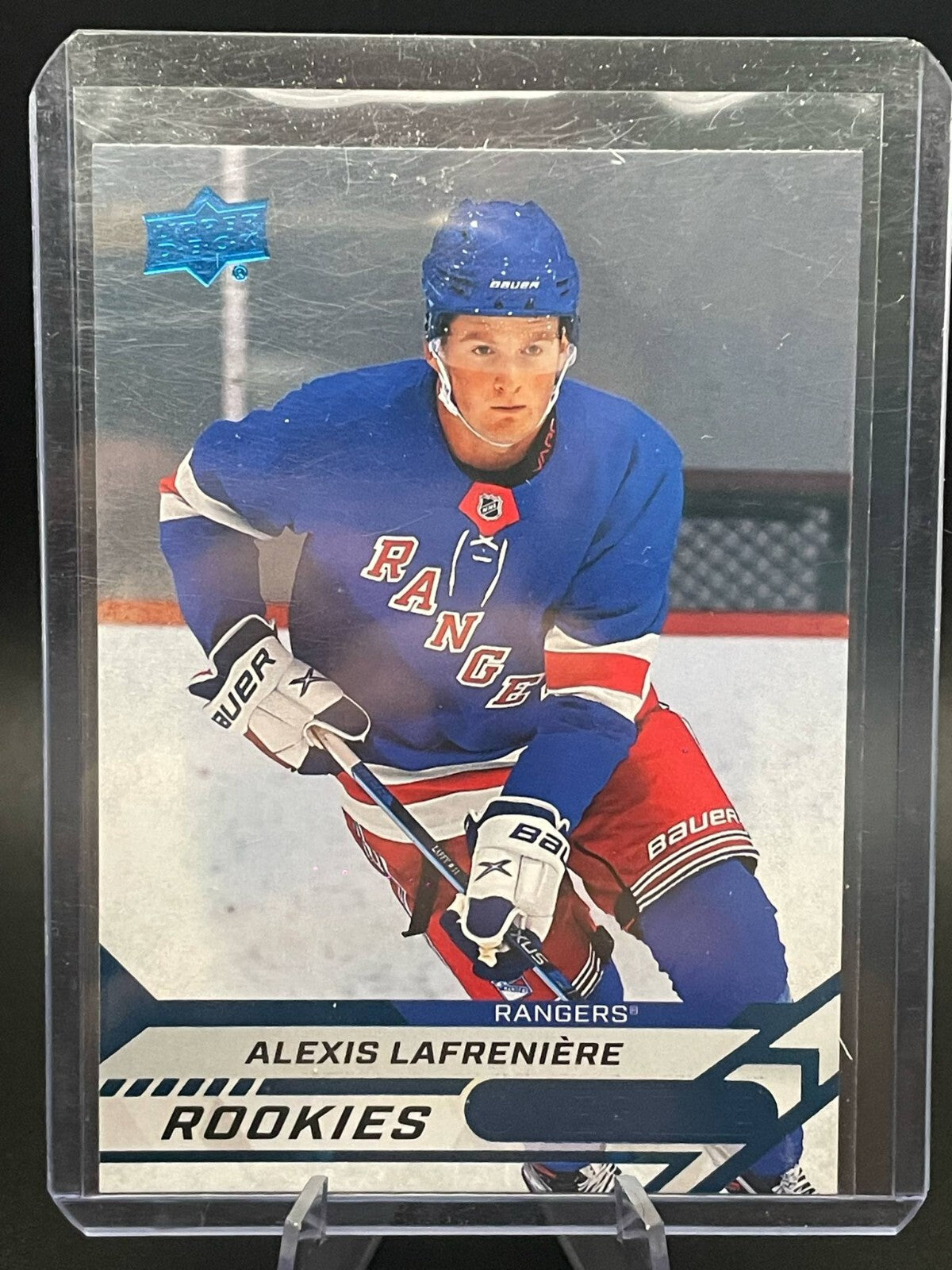 20-21 UD Overtime Hockey Blue SP Rookies 120 Alexis Lafreniere