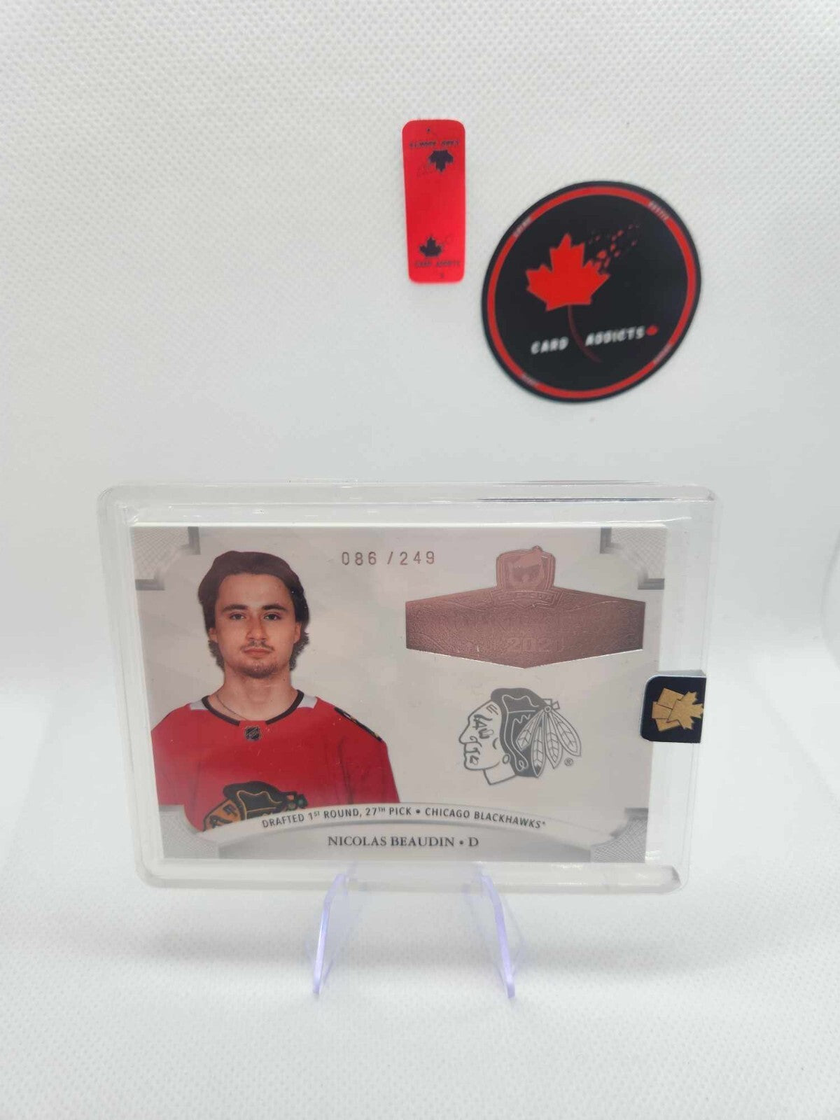 2020-21 Upper Dek The Cup Rookie Class 2021 Nicolas Beaudin Rookie /249 Chicago