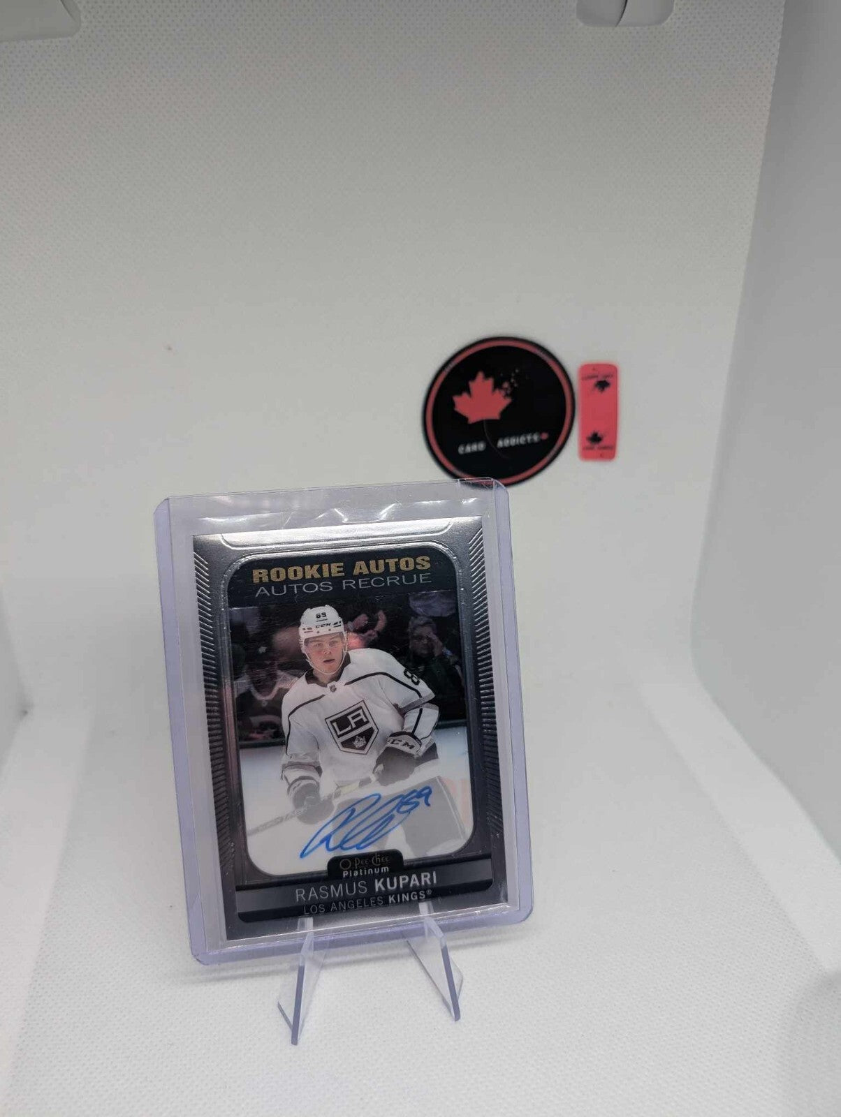 Rasmus Kupari 2021-22 UD OPC Platinum Rookie Auto #R-RK Los Angeles Kings / Jets