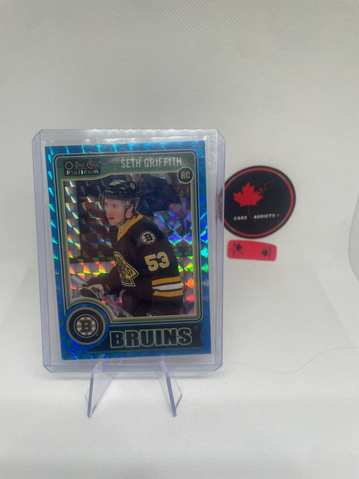 2014-15 O-Pee-Chee Platinum Blue Cubes /65 Seth Griffith #199 Rookie RC