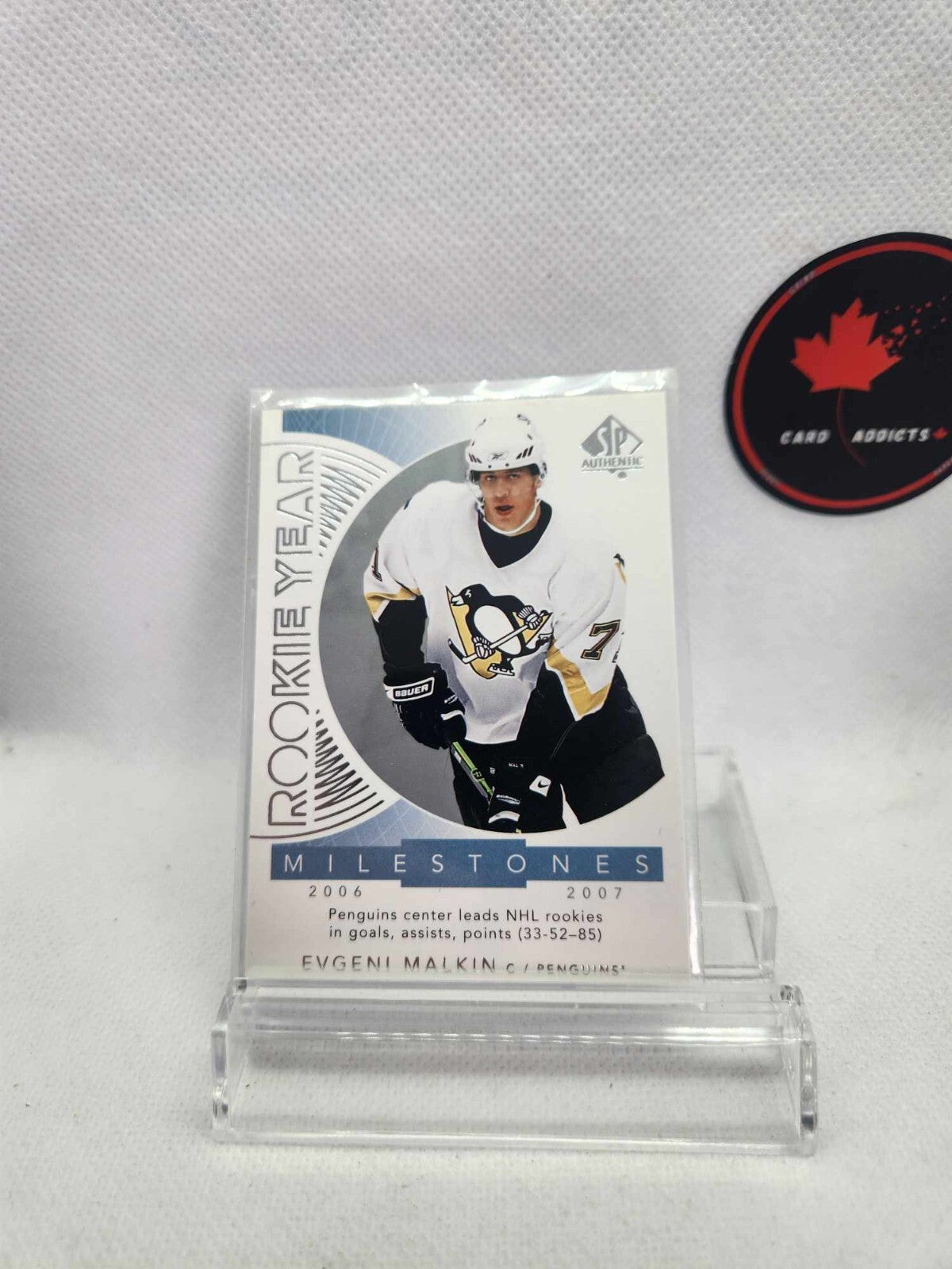 2017-18 SP Authentic Rookie Year Milestones Evgeni Malkin Pittsburgh Penguins