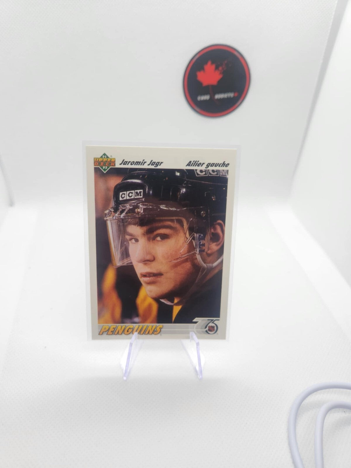 1991-92 Upper Deck UD - Rookie Base - #256 Jaromir Jagr - Penguins