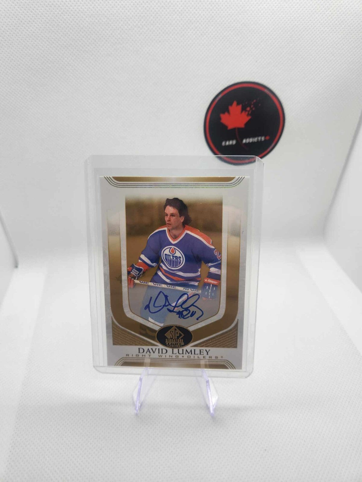 2020-21 UD SP Signature Edition Legends Hockey David Lumley Auto Edmonton NHL