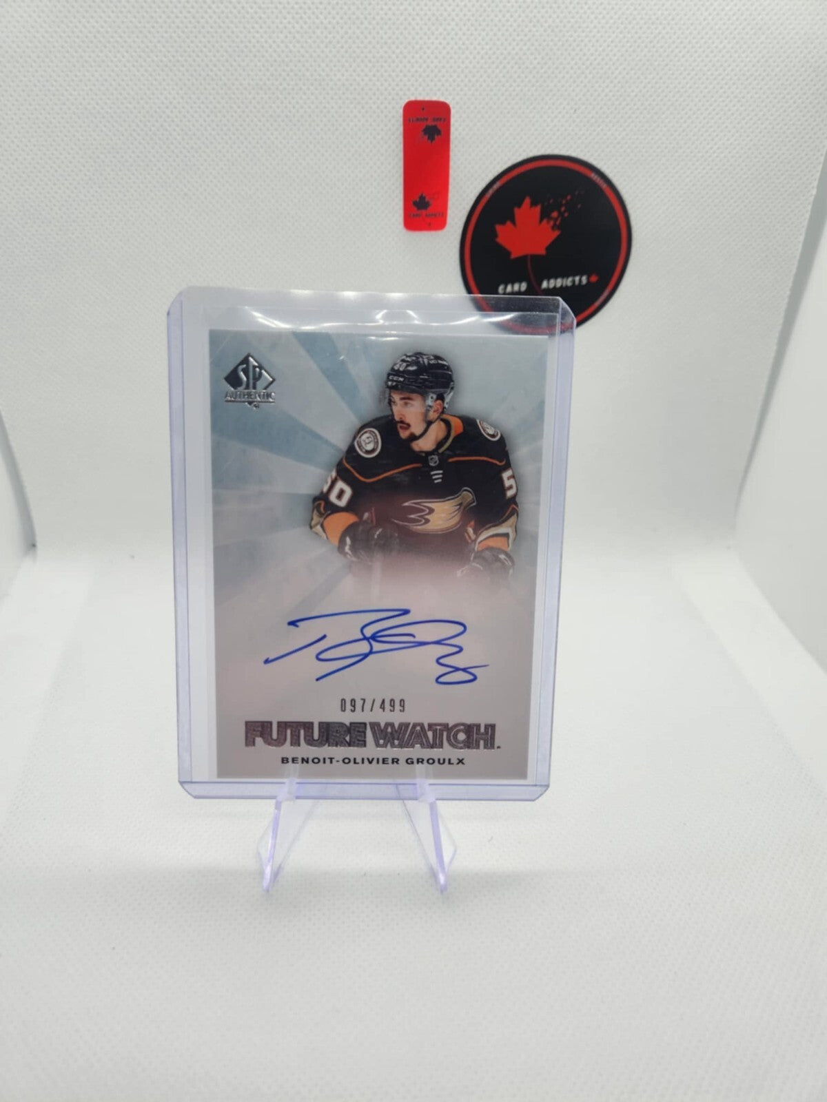 2021-22 SP Authentic Future Watch Retro Benoit-Olivier Groulx Rookie Auto /499