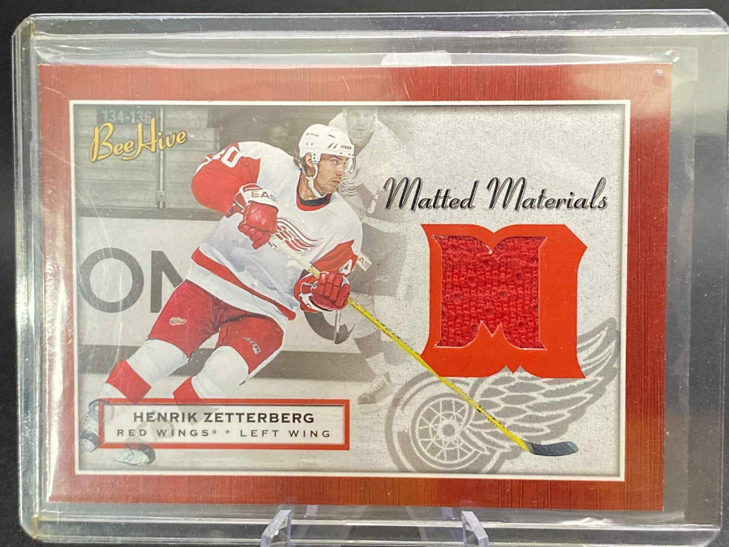 2005-06 Upper Deck Beehive Matted Materials Henrik Zetterberg Detroit Red Wings