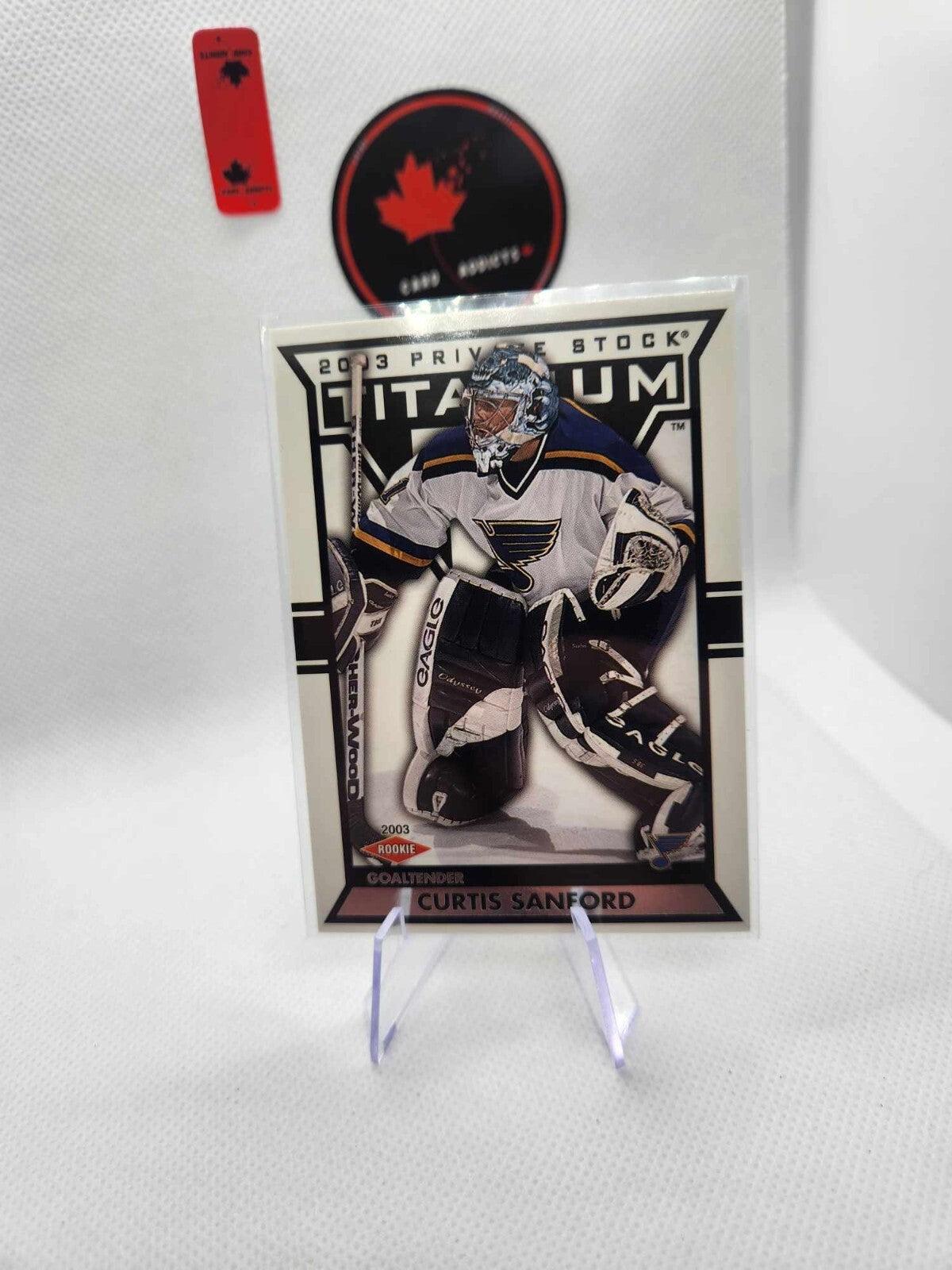 2002-03 PACIFIC PRIVATE STOCK /1475 Curtis Sanford St. Louis Blues #135