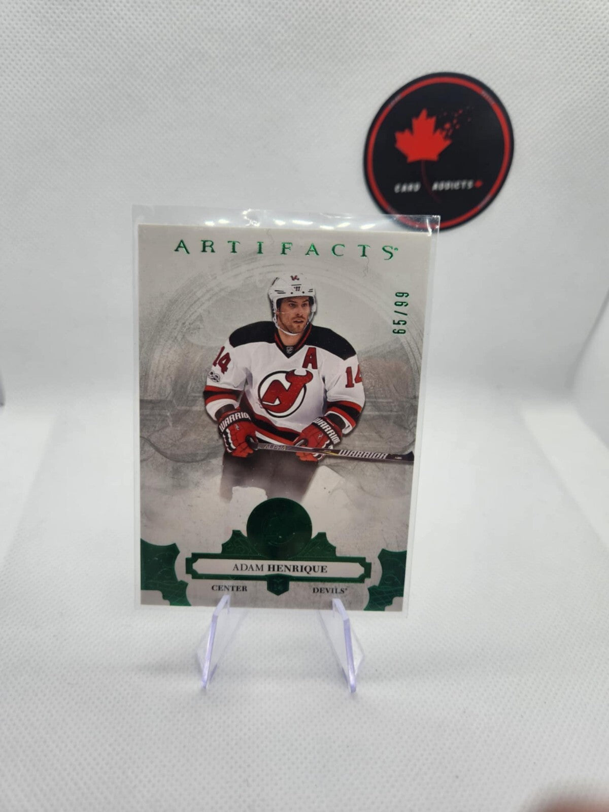 2017-18 Upper Deck Artifacts Emerald Adam Henrique /99 Devils #1