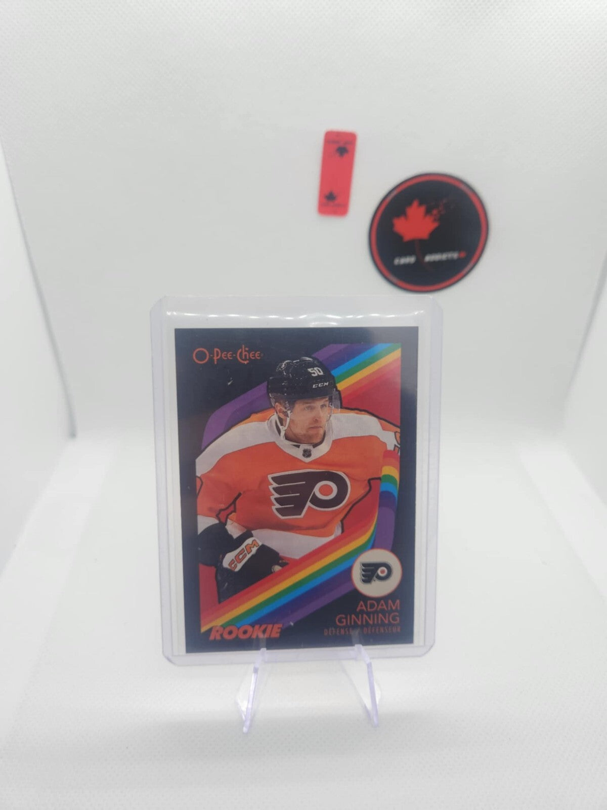 23-24 O-Pee-Chee Adam Ginning Black Retro /100 Marquee Rookie Flyers