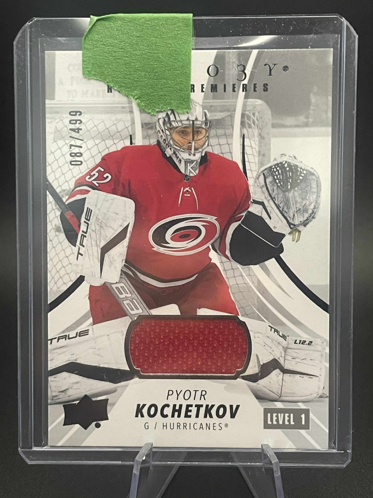 22/23 TRILOGY ROOKIE PREMIERES JERSEY BLACK LEVEL 1 PYOTR KOCHETKOV /499