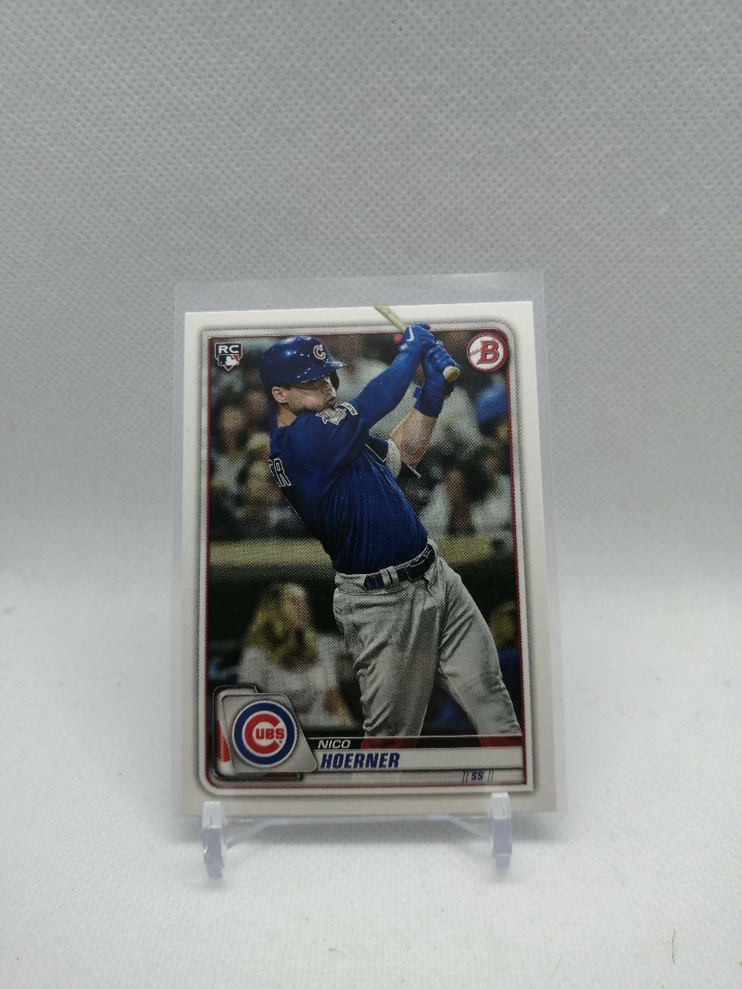 2020 Bowman Base #72 Nico Hoerner RC - Chicago Cubs
