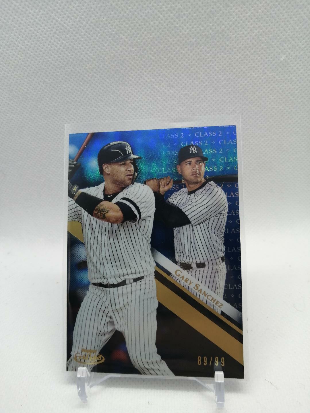 2019 Topps Gold Label Class 2 Blue #43 Gary Sanchez Yankees /99