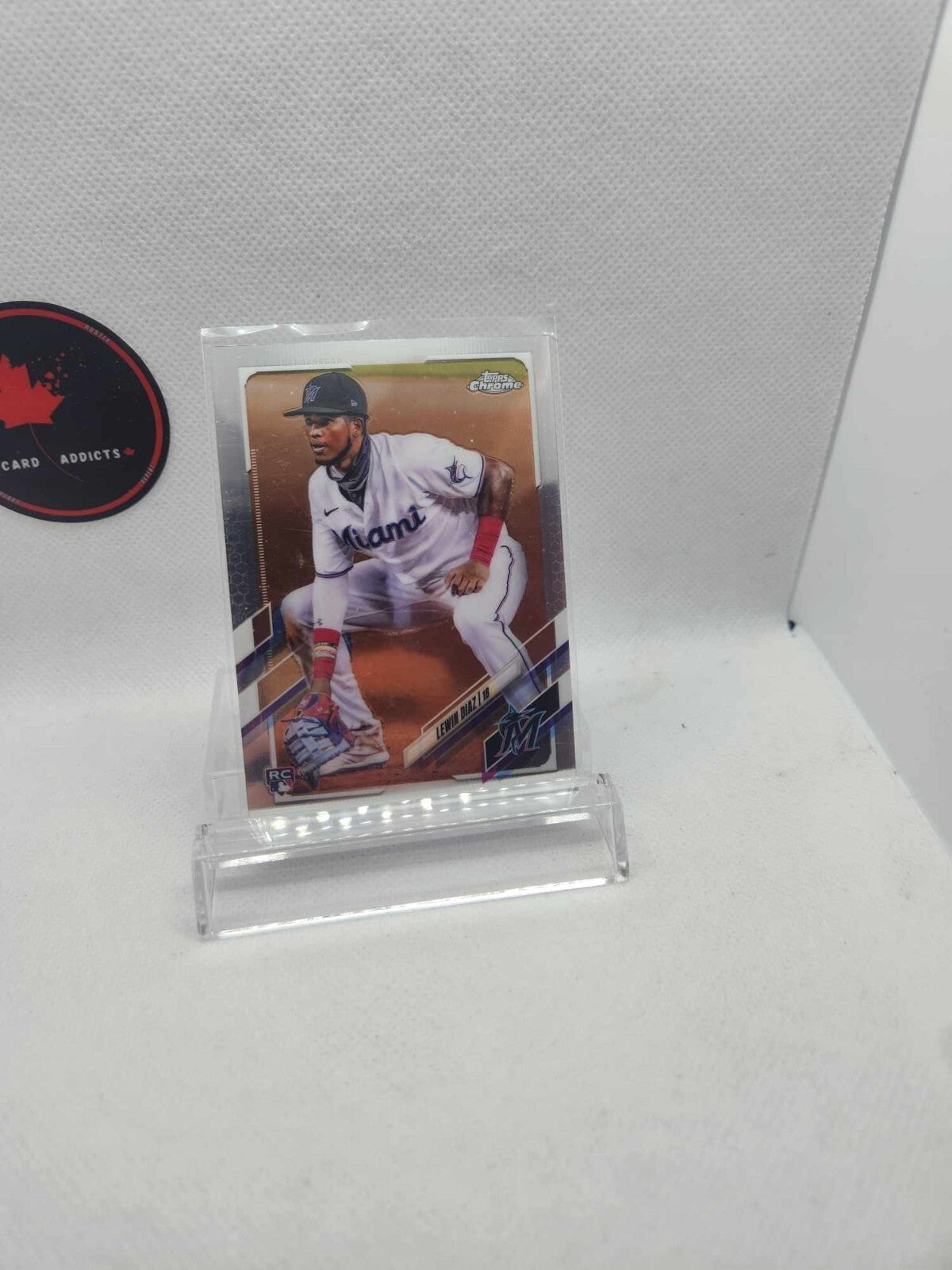 LEWIN DIAZ 2021 Topps Chrome Baseball Rookie RC #83 Miami Marlins