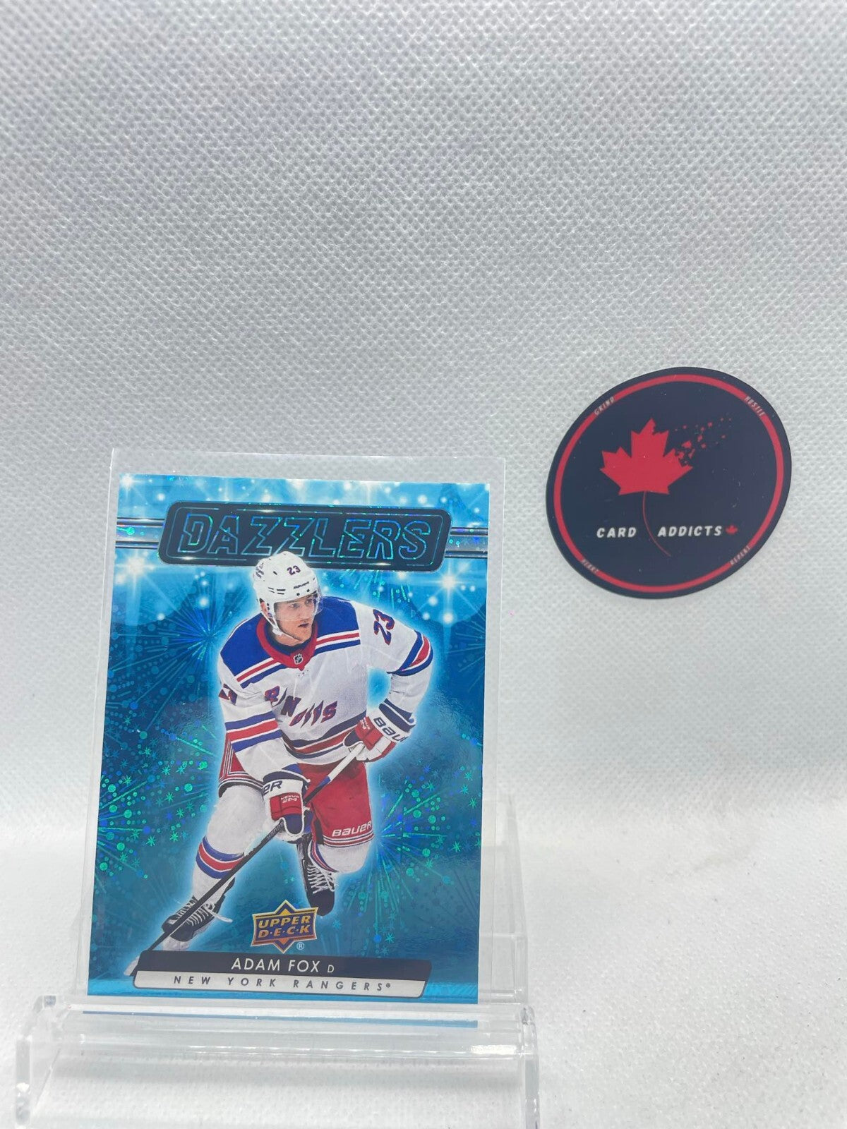 2023-24 Upper Deck Series 1 Dazzlers BLUE #DZ-7 Adam Fox