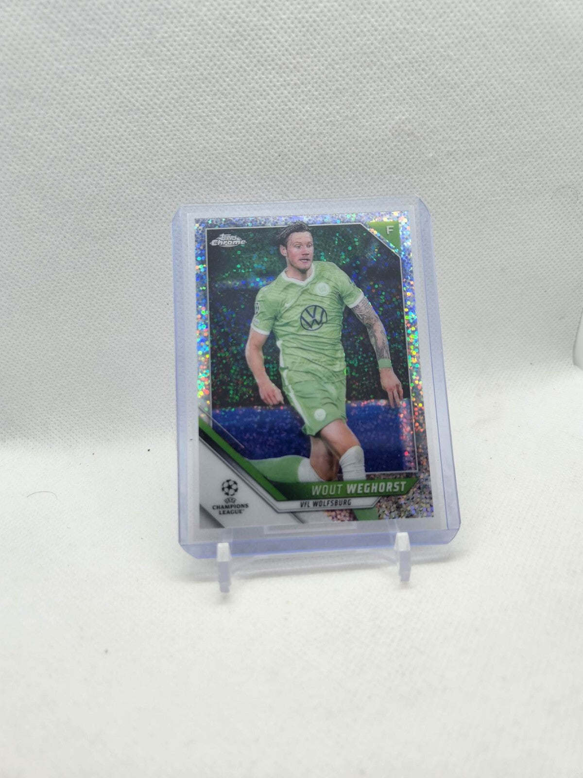 2021-22 Topps Chrome Wout Weghorst Speckle Refractor