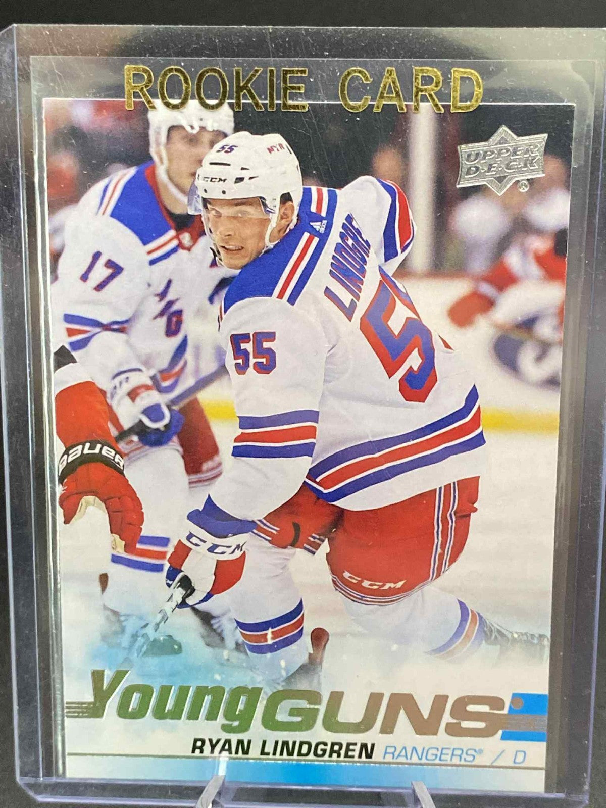 Ryan Lindgren Young Guns Rookie 2019-20 Upper Deck Card #459