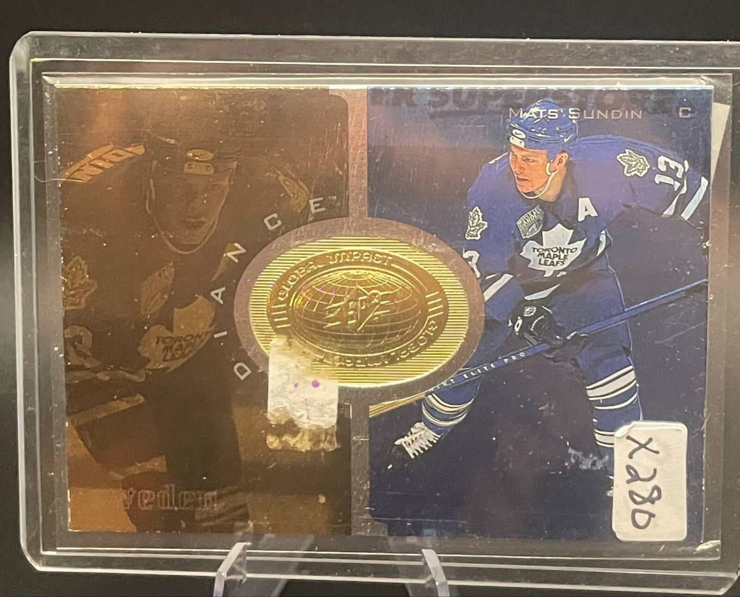 1998-99 SPx Finite Mats Sundin Global Impact Radiance # 118 #d/3475