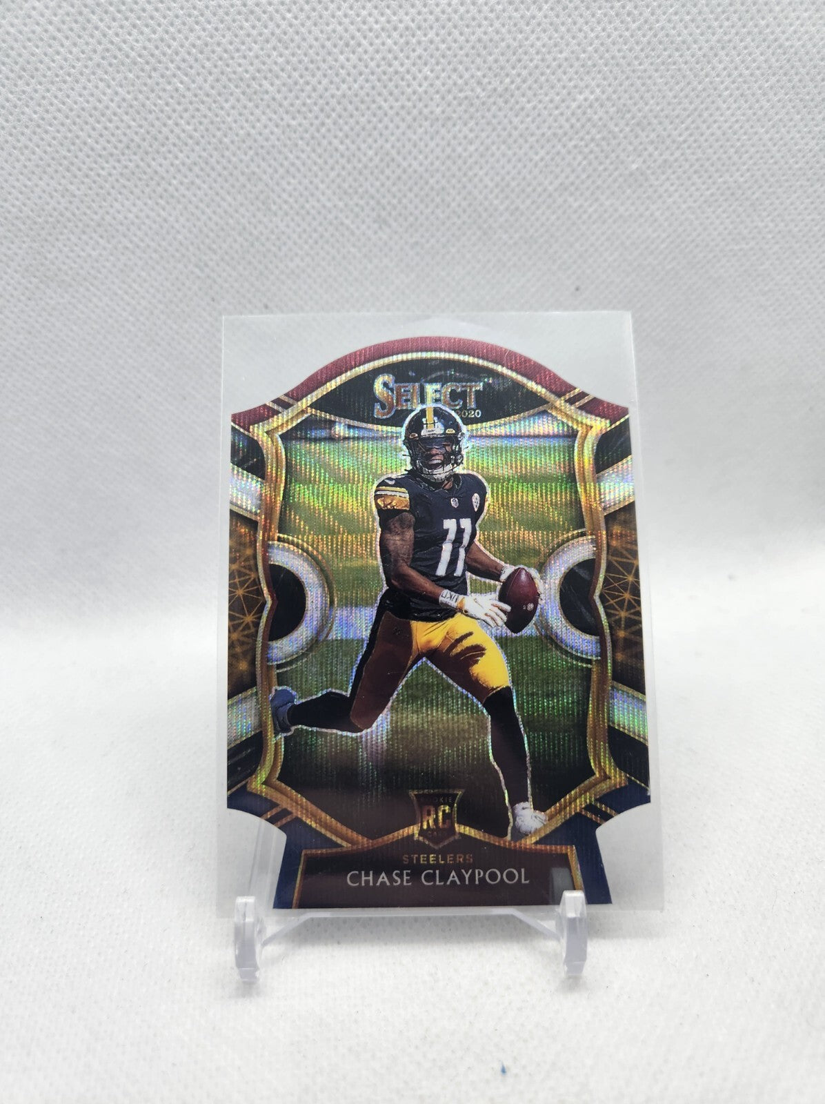 Chase Claypool 2020 Panini Select Concourse Level Tri-Color Prizm RC #70