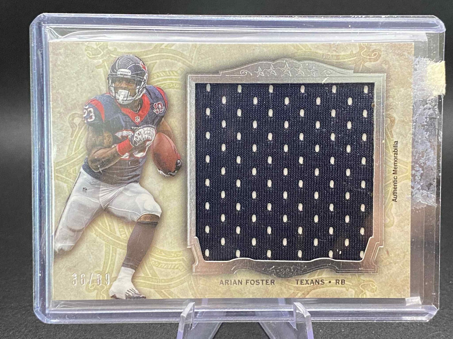 2012 Topps Five Star Arian Foster Jumbo Patch /89