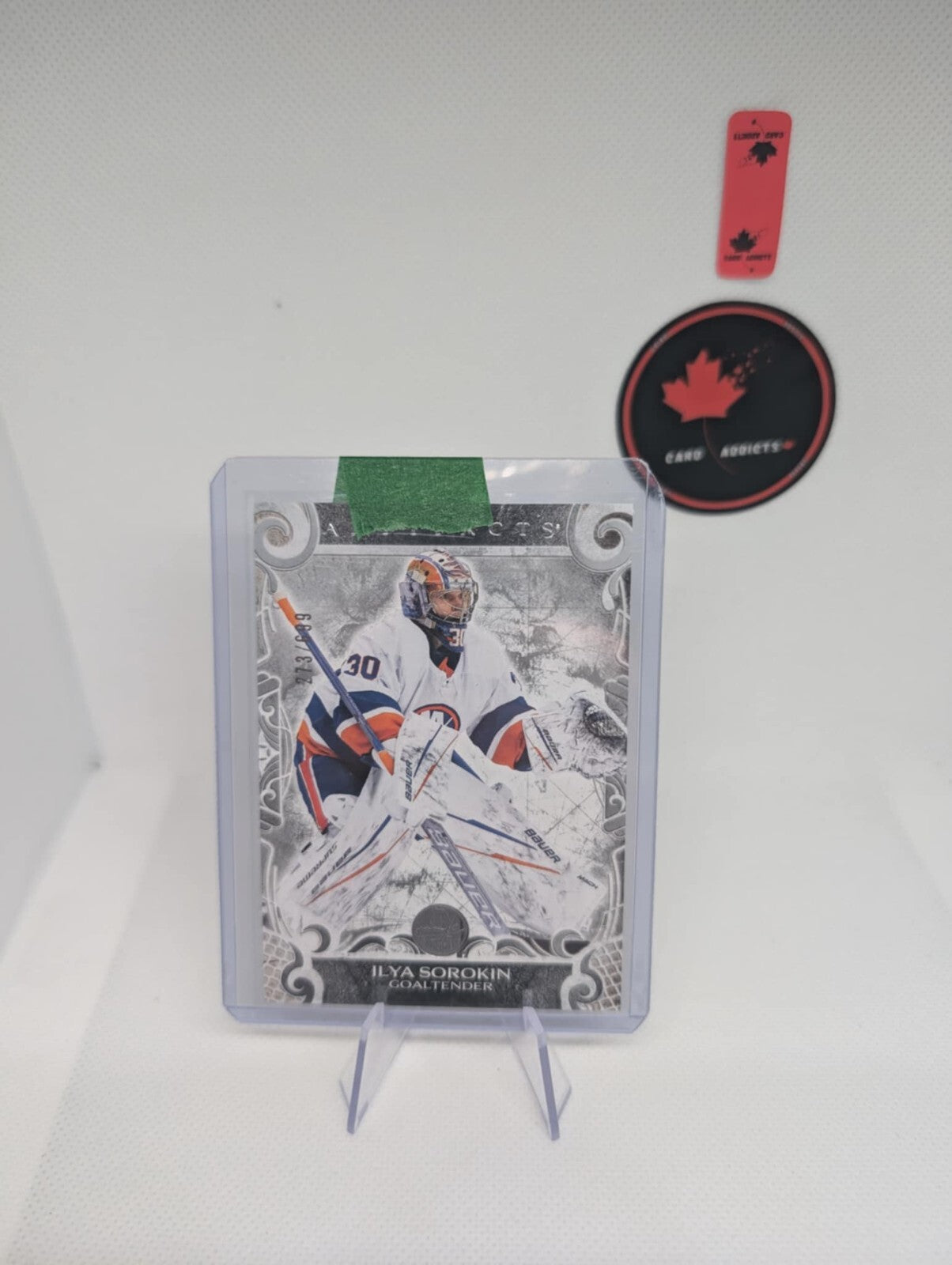 Ilya Sorokin 2024-25 UD Artifacts Silver /699 #116 New York Islanders