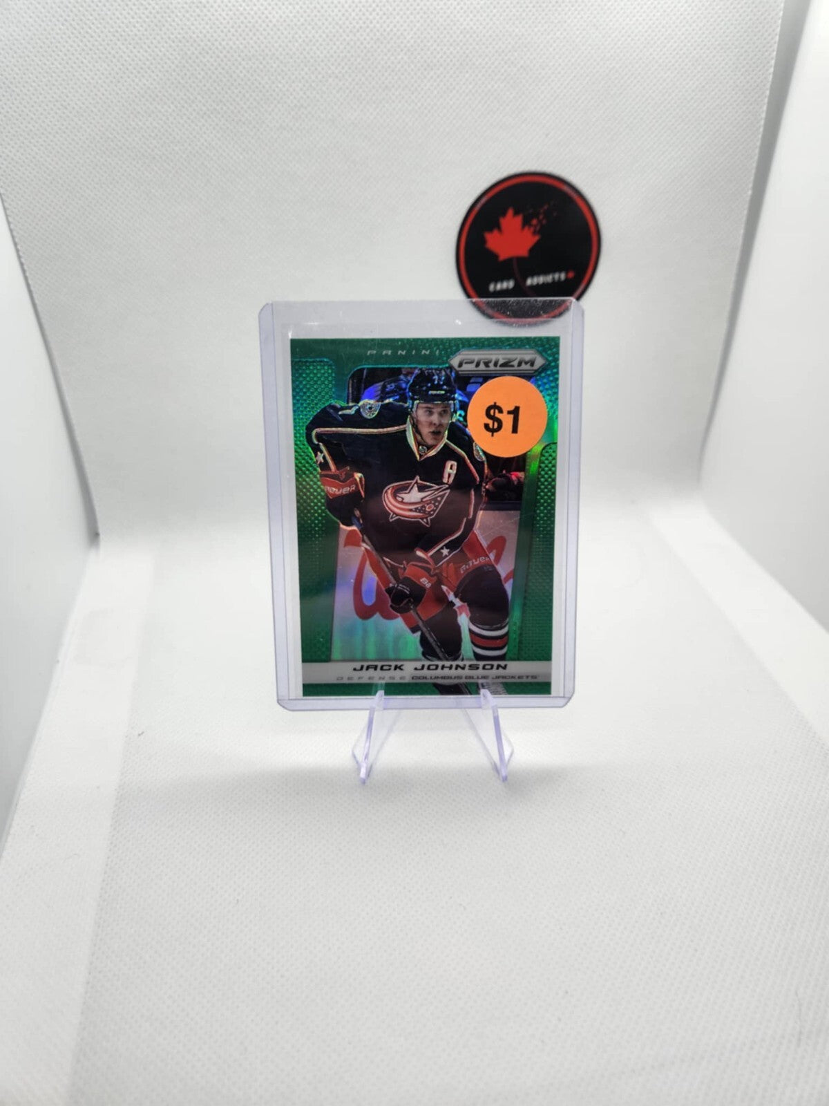 2013-14 PANINI PRIZM GREEN JACK JOHNSON