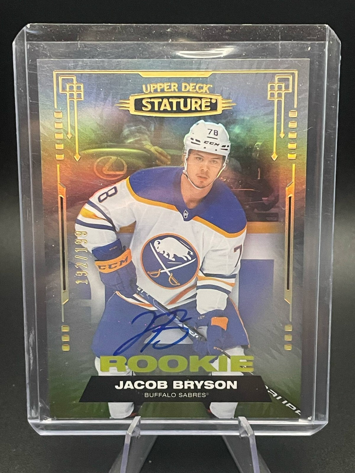 2021-22 Upper Deck Stature Rookie Autographs JACOB BRYSON /199 Sabres RC Auto