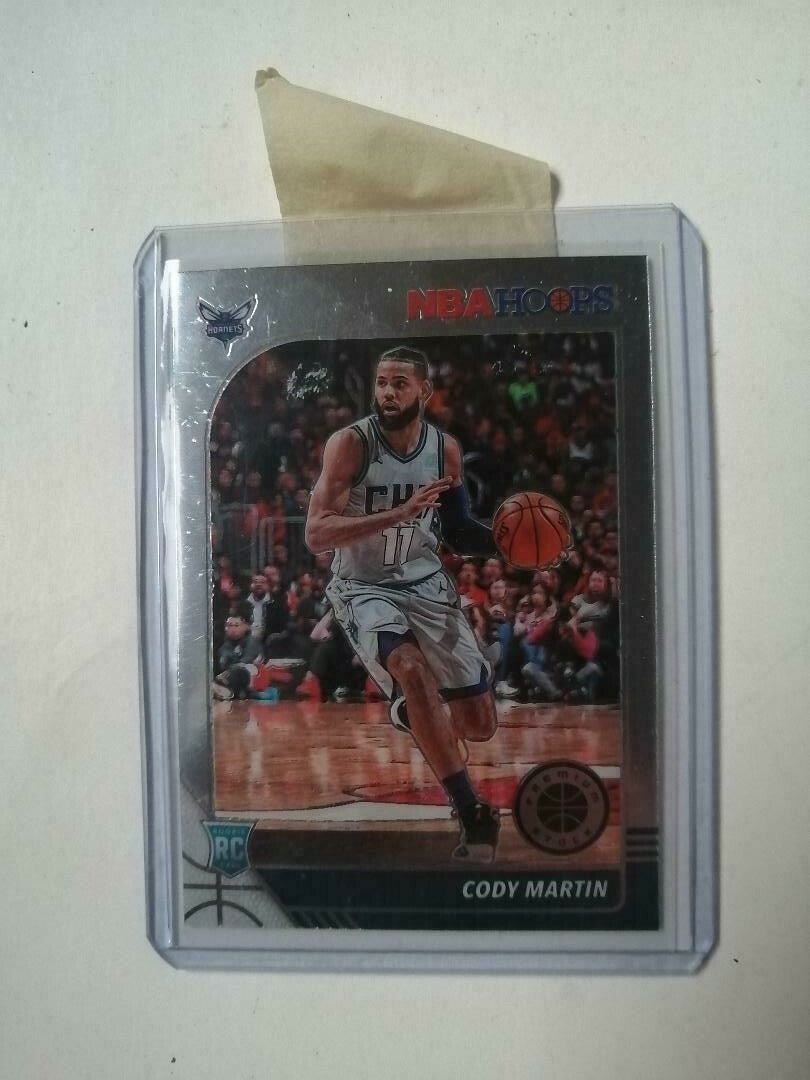 CODY MARTIN 2019-2020 NBA HOOPS PREMIUM STOCK BASE ROOKIE CARD HORNETS RC #229
