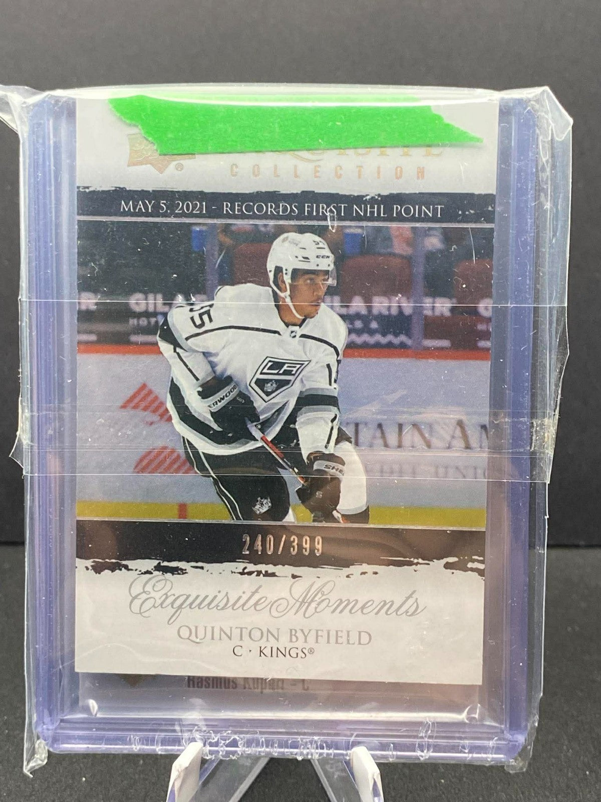 2021-22 Upper Deck Black Diamond Exquisite Moments Quinton Byfield /399 ECM-QB