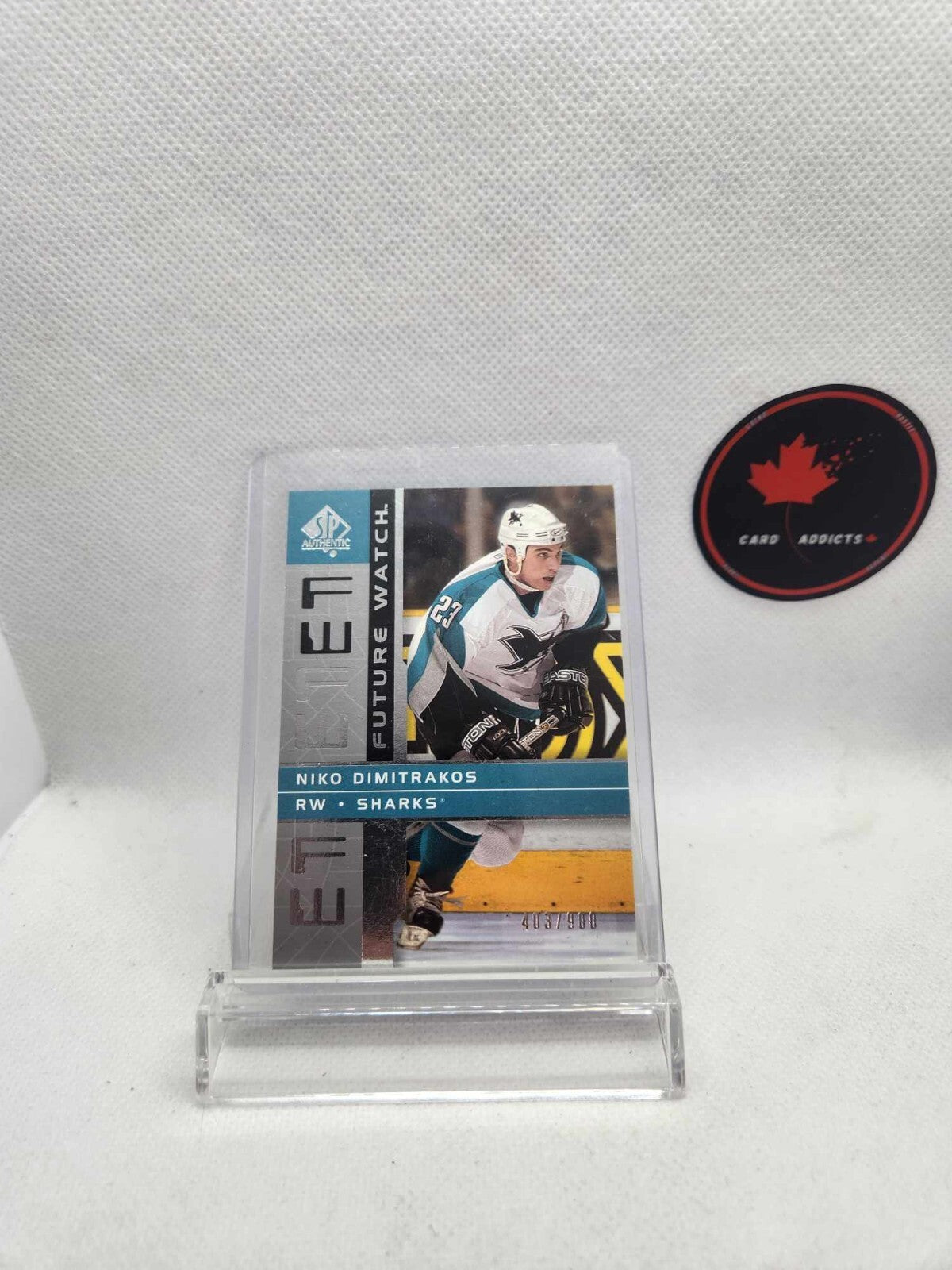2002-03 SP Authentic Future Watch #213 Niko Dimitrakos RC /900