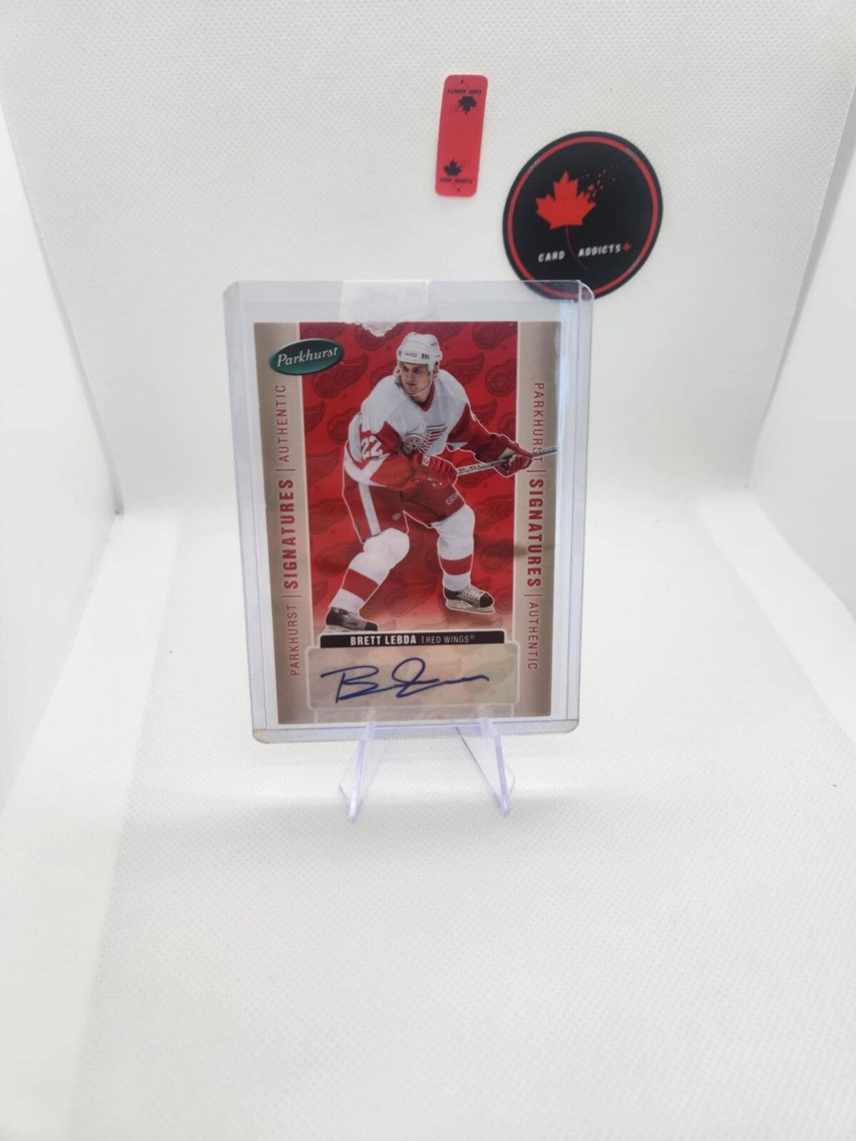 2005-06 Parkhurst Signatures AUTO Brett Lebda Detroit Red Wings