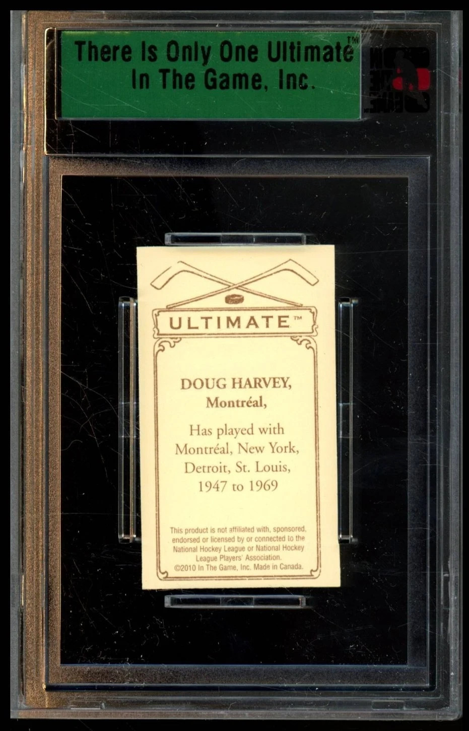 2010 IN THE GAME ULTIMATE MEMORABILIA #6 DOUG HARVEY /54