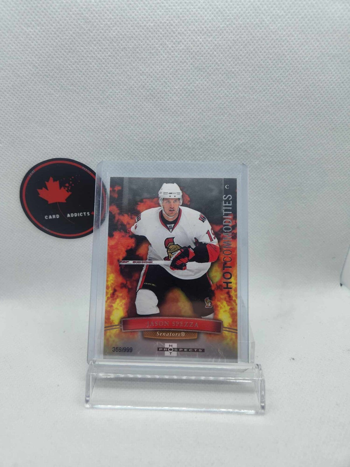 2007-08 Jason Spezza Insert /999 Hockey Card 120 Ottawa Senators Hot Commodities