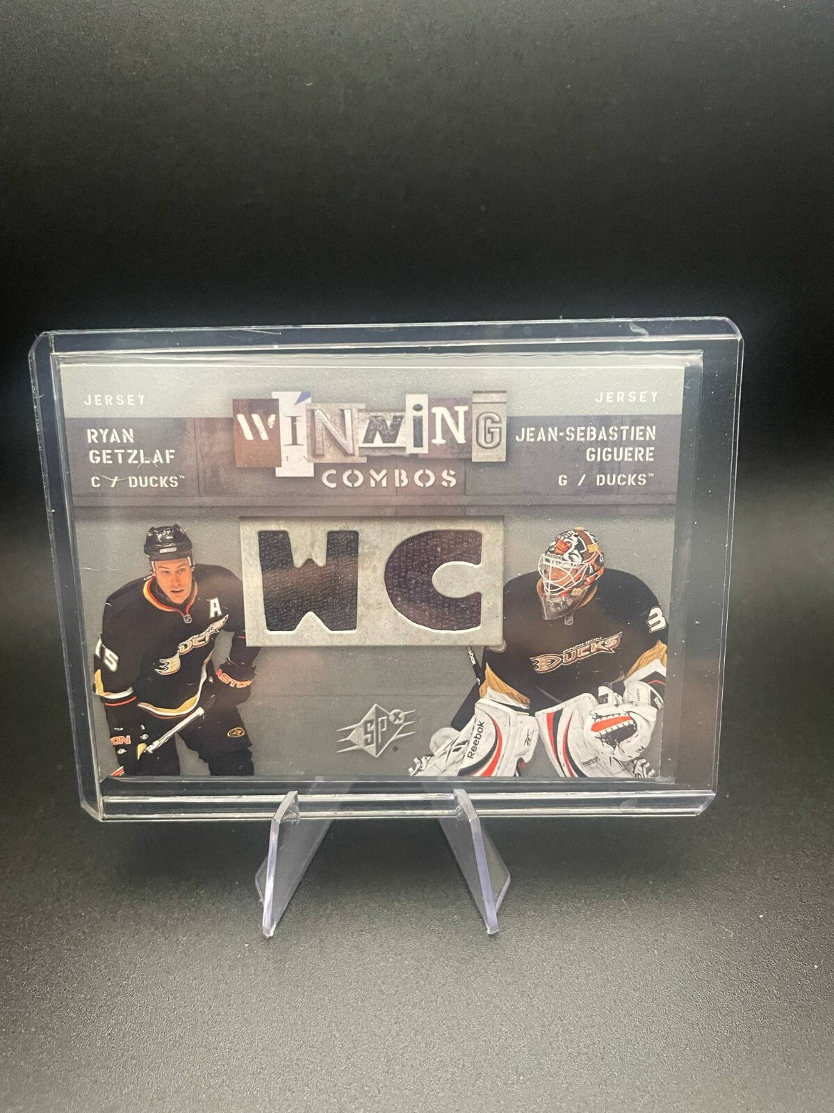 2009-10 SPx Winning Combos Jean-Sebastien Giguere/Ryan Getzlaf Anaheim Ducks