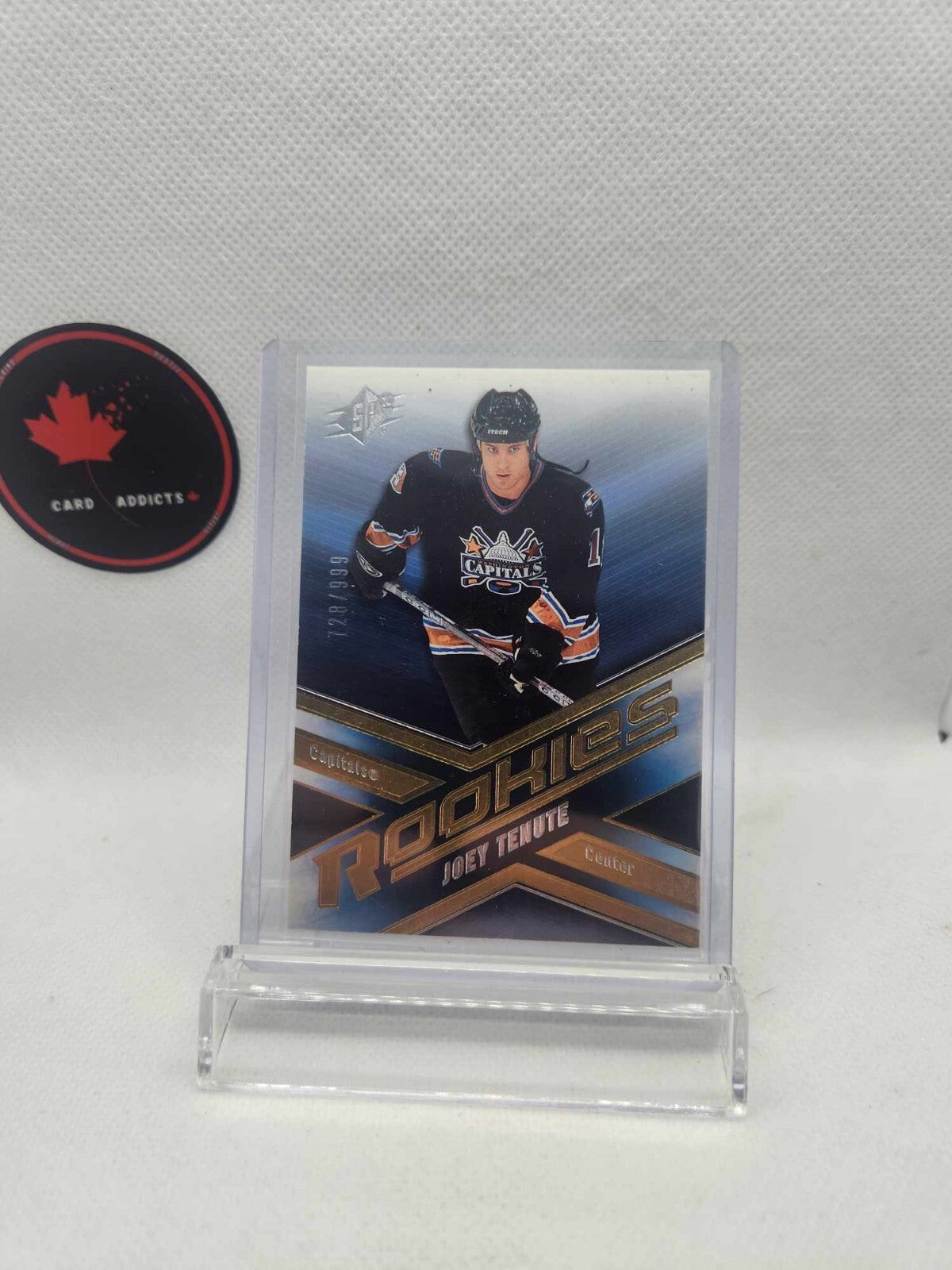 2005-06 SPX JOEY TENUTE #/999 Rookie Card, Washington Capitals, No.293