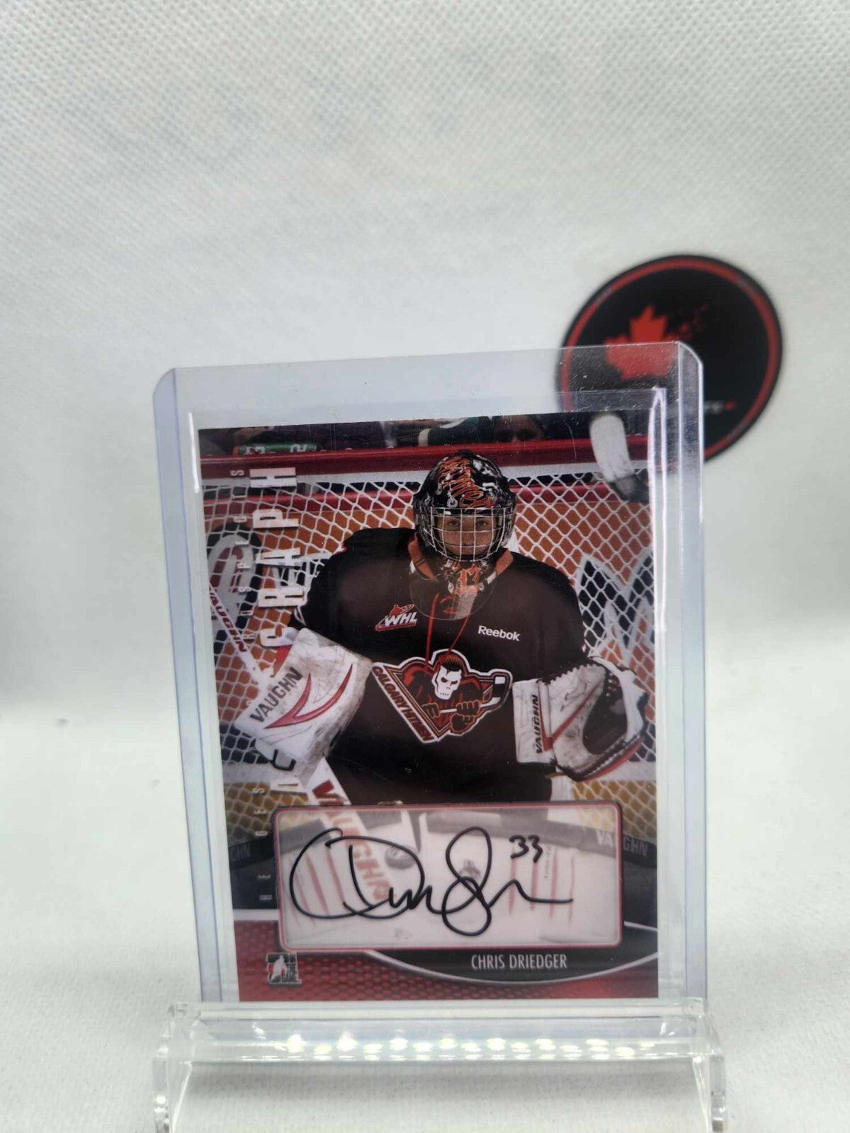 2013-14 In The Game Between the Pipes Goaliegraphs Chris Driedger Auto #A-CD
