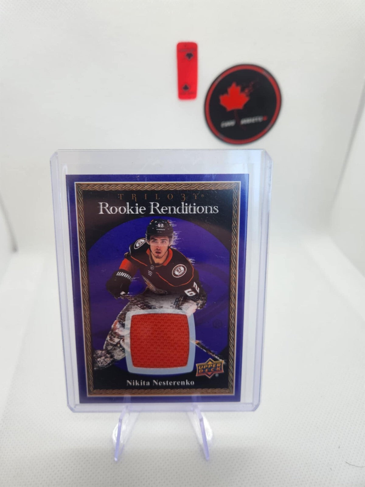 2023-24 TRILOGY ROOKIE RENDITIONS JERSEY RR-26 Nikita Nesterenko Anaheim Ducks