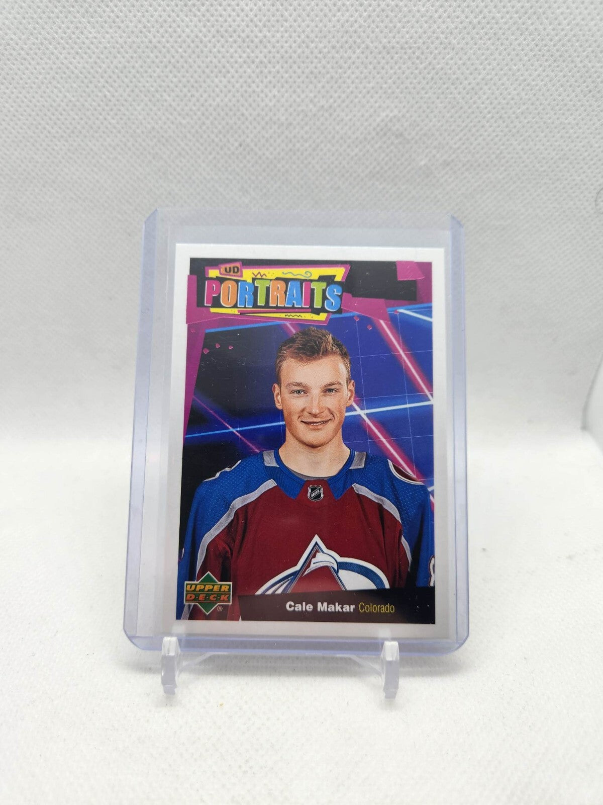 2020-21 Upper Deck Series 1 Portraits Cale Makar Hockey Card #P-19