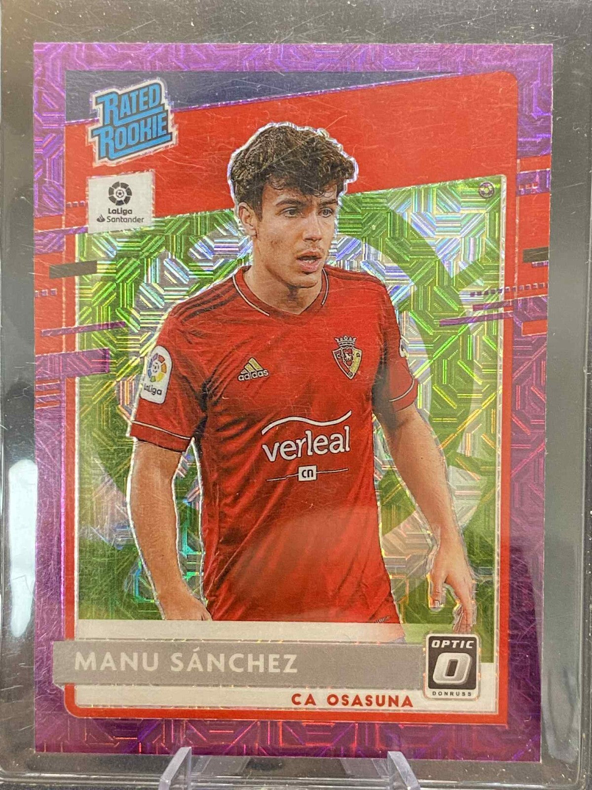 2020-21 Chronicles Manu Sanchez Donruss Optic Rated Rookie Purple Mojo Prizm #3