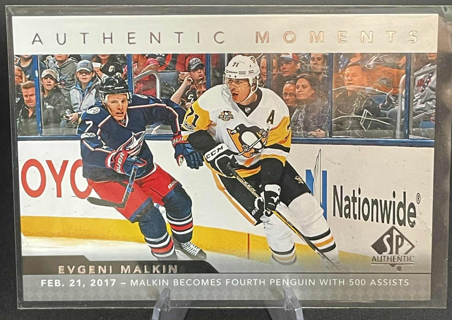 2017-18 Sp Authentic Evgeni Malkin Authentic Moments #109 Pittsburgh Penguins