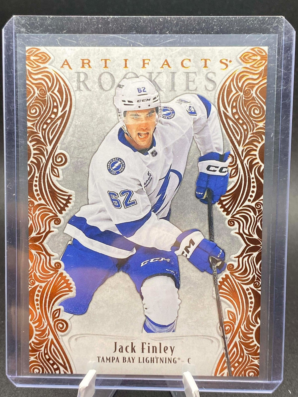 2025-26 Upper Deck Artifacts Rookies Jack Finley #176 Copper /75 Tampa Bay