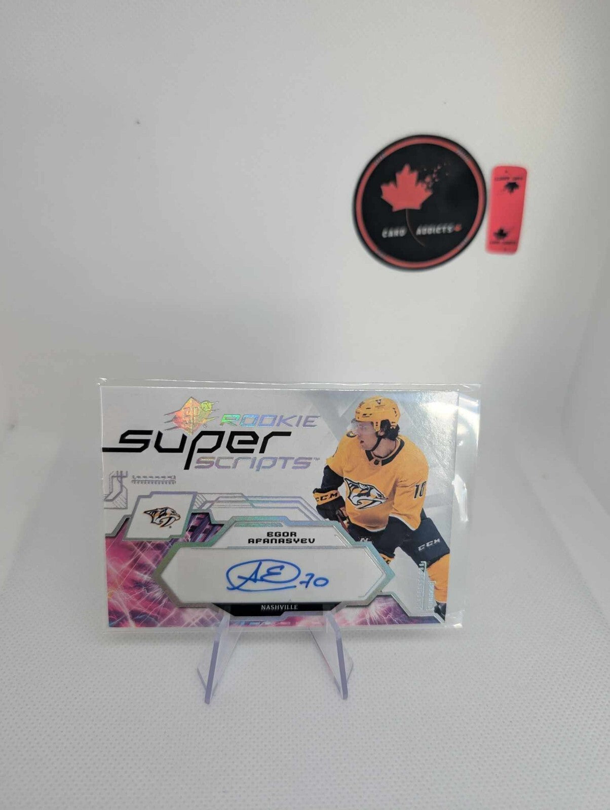 Egor Afanasyev Rookies Super Script Nashville Predators 2023-24 Upper Deck SPx