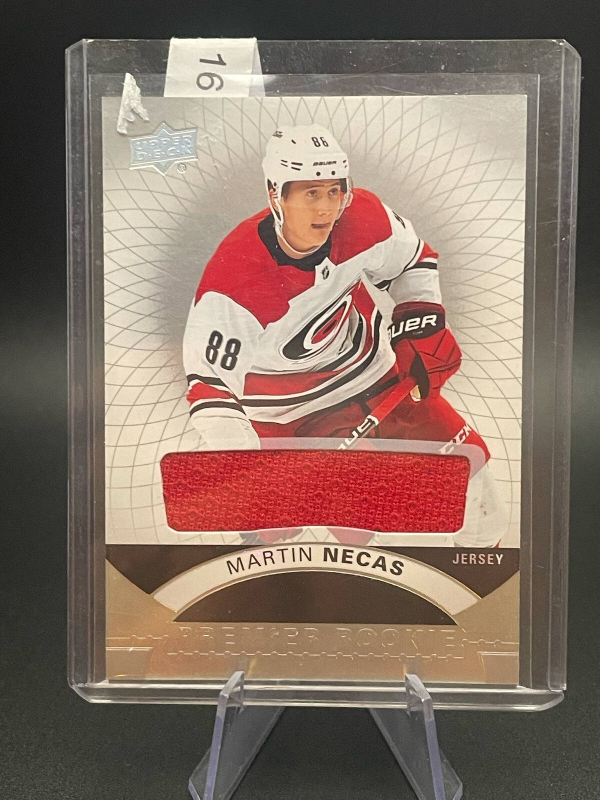 2017-18 Upper Deck Premier Premier Rookie Jerseys Martin Necas #61 Rookie RC